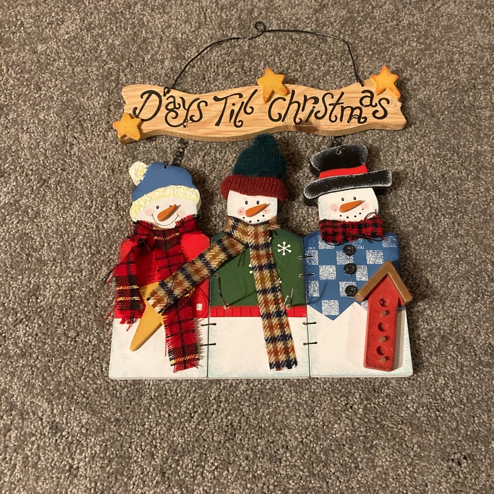 Snowman Christmas Countdown - Picture 2 of 4
